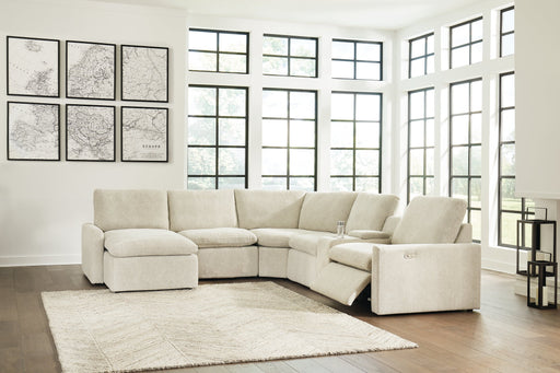 Hartsdale 6-Piece Left Arm Facing Reclining Sectional with Console and Chaise Huntsville Furniture Outlet