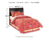 Huey Vineyard Twin Sleigh Headboard with Mirrored Dresser, Chest and Nightstand Huntsville Furniture Outlet