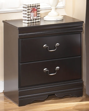Huey Vineyard Twin Sleigh Headboard with Mirrored Dresser and 2 Nightstands Huntsville Furniture Outlet