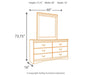 Huey Vineyard Twin Sleigh Headboard with Mirrored Dresser and Chest Huntsville Furniture Outlet