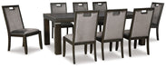 Hyndell Dining Table and 8 Chairs Huntsville Furniture Outlet