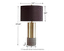 Jacek Metal Table Lamp (2/CN) Huntsville Furniture Outlet