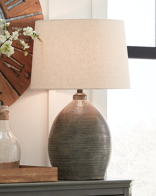 Joyelle Terracotta Table Lamp (1/CN) Huntsville Furniture Outlet