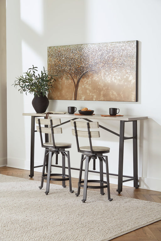 Karisslyn Counter Height Dining Table and 2 Barstools Huntsville Furniture Outlet