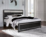 Kaydell King Upholstered Panel Platform Bed with Mirrored Dresser, Chest and Nightstand Huntsville Furniture Outlet