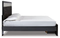 Kaydell King Upholstered Panel Storage Platform Bed with Mirrored Dresser Huntsville Furniture Outlet
