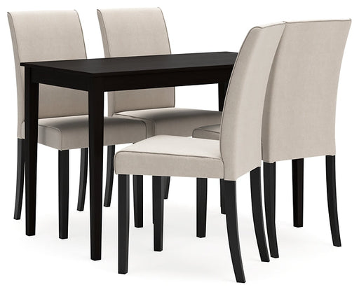 Kimonte Dining Table and 4 Chairs Huntsville Furniture Outlet