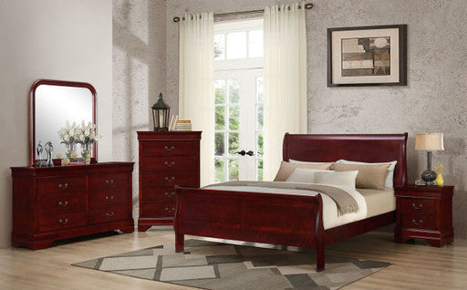 LOUIS PHILIPPE CHERRY Dresser + Mirror Huntsville Furniture Outlet