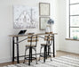 Lesterton Counter Height Dining Table and 2 Barstools Huntsville Furniture Outlet