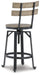 Lesterton Swivel Barstool (2/CN) Huntsville Furniture Outlet