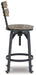 Lesterton Swivel Barstool (2/CN) Huntsville Furniture Outlet
