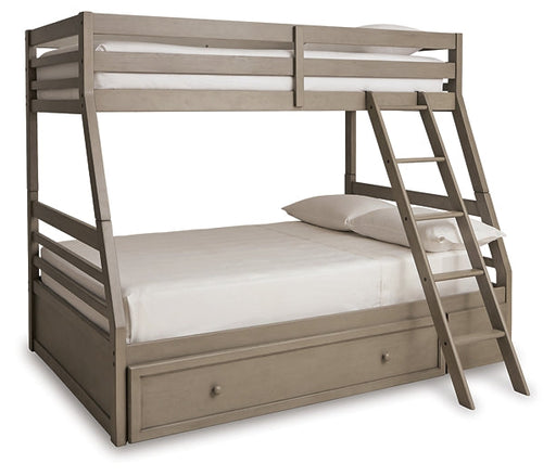 Lettner Twin over Full Bunk Bed with 1 Large Storage Drawer Huntsville Furniture Outlet