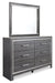 Lodanna Full Panel Bed with 2 Storage Drawers with Mirrored Dresser and Chest Huntsville Furniture Outlet