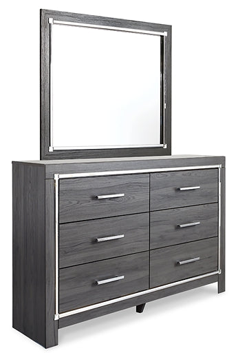 Lodanna Full Panel Bed with Mirrored Dresser, Chest and Nightstand Huntsville Furniture Outlet