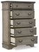 Lodenbay California King Panel Bed with Mirrored Dresser, Chest and Nightstand Huntsville Furniture Outlet