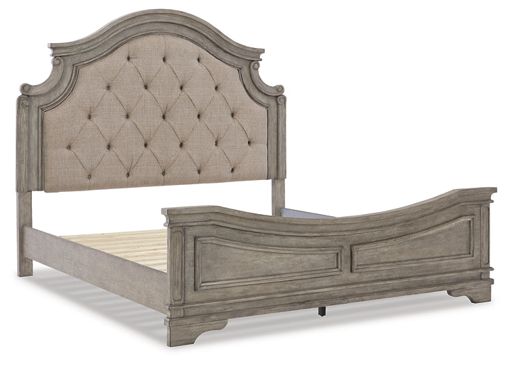Lodenbay California King Panel Bed with Mirrored Dresser, Chest and Nightstand Huntsville Furniture Outlet