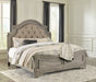 Lodenbay California King Panel Bed with Mirrored Dresser and 2 Nightstands Huntsville Furniture Outlet