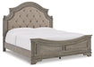 Lodenbay California King Panel Bed with Mirrored Dresser and 2 Nightstands Huntsville Furniture Outlet