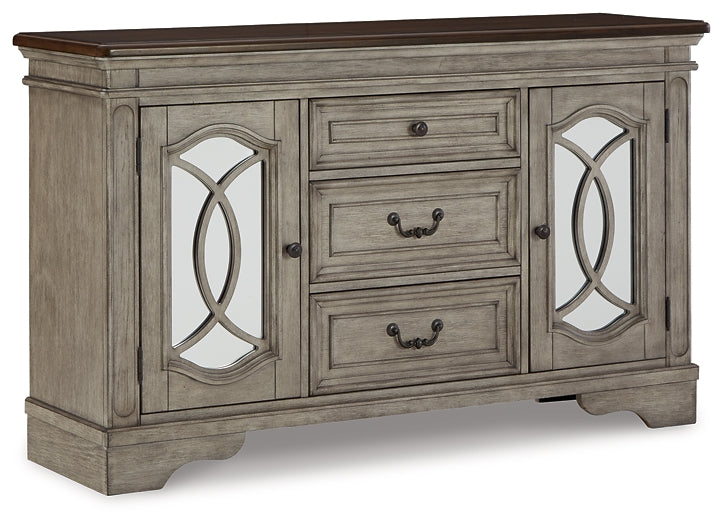 Lodenbay Dining Table and 4 Chairs with Storage Huntsville Furniture Outlet