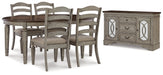 Lodenbay Dining Table and 4 Chairs with Storage Huntsville Furniture Outlet