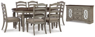 Lodenbay Dining Table and 6 Chairs with Storage Huntsville Furniture Outlet