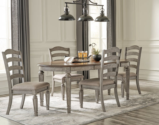 Lodenbay Oval Dining Room EXT Table Huntsville Furniture Outlet