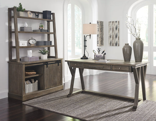 Luxenford Home Office Desk and Storage Huntsville Furniture Outlet