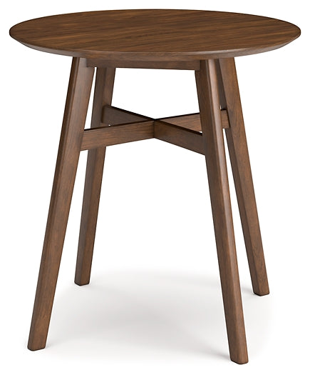 Lyncott Round DRM Counter Table Huntsville Furniture Outlet