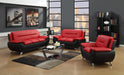 METRO LIVING ROOM RED AND BLACK CHAIR Huntsville Furniture Outlet