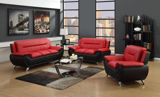 METRO LIVING ROOM RED AND BLACK CHAIR Huntsville Furniture Outlet