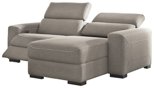 Mabton 2-Piece Power Reclining Sectional with Chaise Huntsville Furniture Outlet