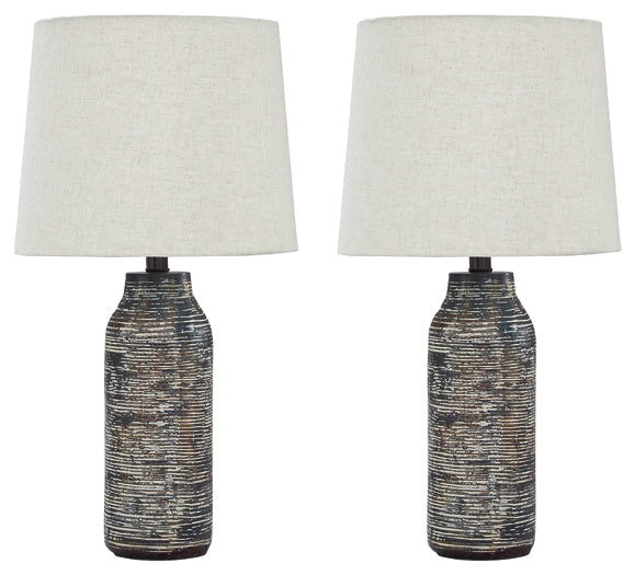 Mahima Paper Table Lamp (2/CN) Huntsville Furniture Outlet