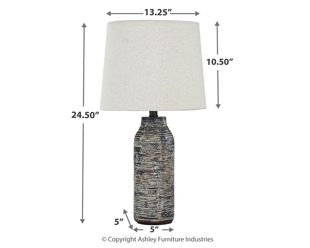 Mahima Paper Table Lamp (2/CN) Huntsville Furniture Outlet