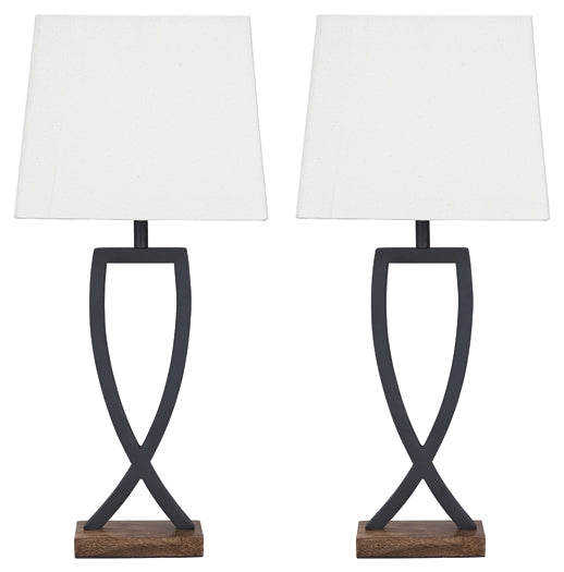 Makara Metal Table Lamp (2/CN) Huntsville Furniture Outlet