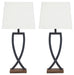 Makara Metal Table Lamp (2/CN) Huntsville Furniture Outlet