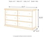 Maribel Six Drawer Dresser Huntsville Furniture Outlet