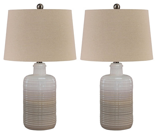Marnina Ceramic Table Lamp (2/CN) Huntsville Furniture Outlet