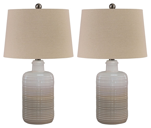 Marnina Ceramic Table Lamp (2/CN) Huntsville Furniture Outlet