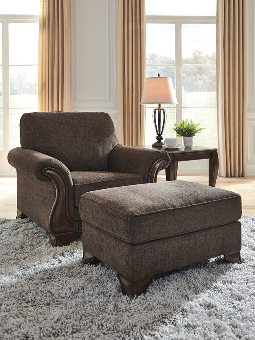 Miltonwood Chair and Ottoman Huntsville Furniture Outlet