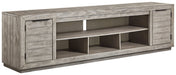 Naydell XL TV Stand w/Fireplace Option Huntsville Furniture Outlet