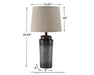 Norbert Metal Table Lamp (2/CN) Huntsville Furniture Outlet
