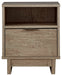 Oliah One Drawer Night Stand Huntsville Furniture Outlet