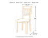 Owingsville Dining Table and 4 Chairs Huntsville Furniture Outlet