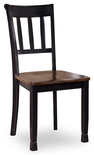 Owingsville Dining Table and 4 Chairs and Bench Huntsville Furniture Outlet