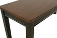 Owingsville Dining Table and 4 Chairs and Bench Huntsville Furniture Outlet