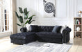 PERLA BLACK SECTIONAL Huntsville Furniture Outlet