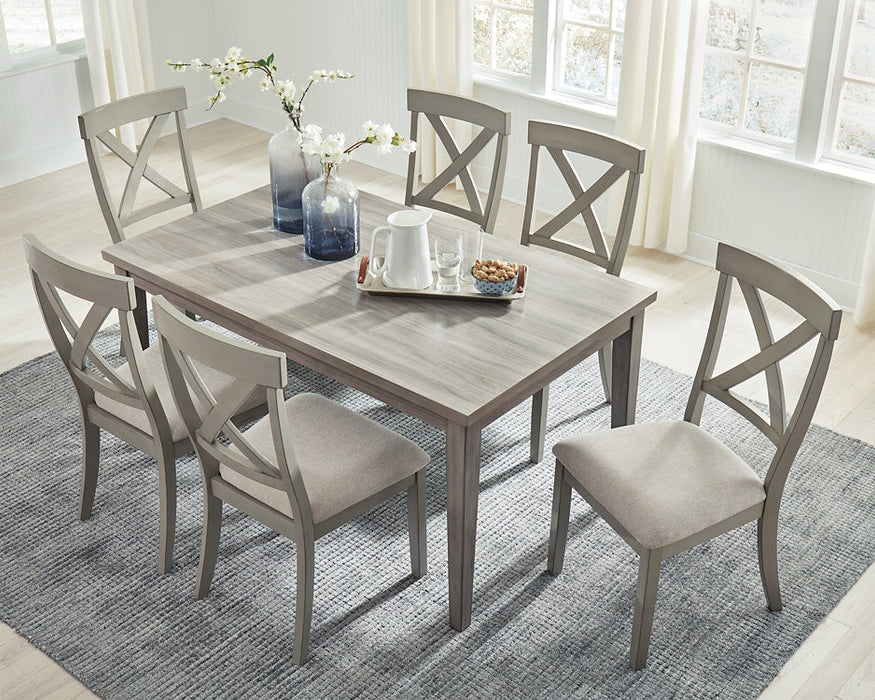 Parellen Dining Table and 6 Chairs Huntsville Furniture Outlet