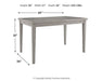 Parellen Dining Table and 6 Chairs Huntsville Furniture Outlet