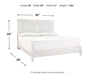 Paxberry King Panel Bed with Mirrored Dresser Huntsville Furniture Outlet