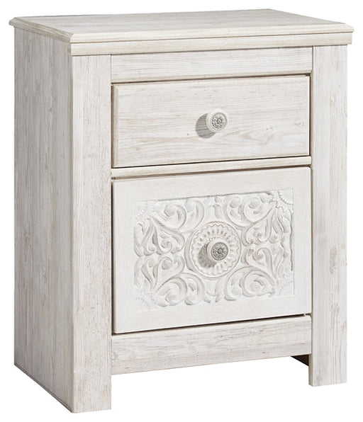 Paxberry Two Drawer Night Stand Huntsville Furniture Outlet